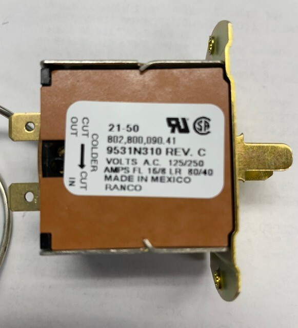 Ranco 9531N310 Cold Control Thermostat