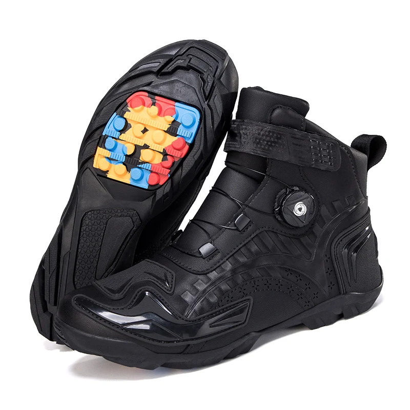 Motorcycle Boots Men's Anti-skid Outdoor Cross-country Training Cycing Sneakers