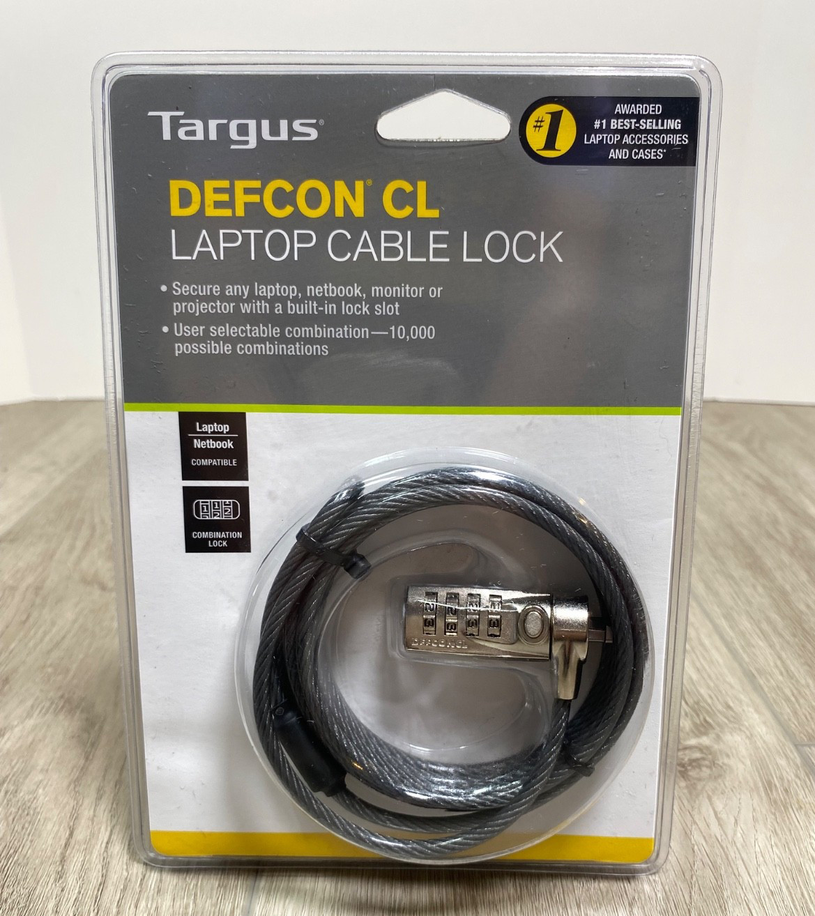 Targus Defcon CL Laptop Combination Cable Lock PA410U NEW