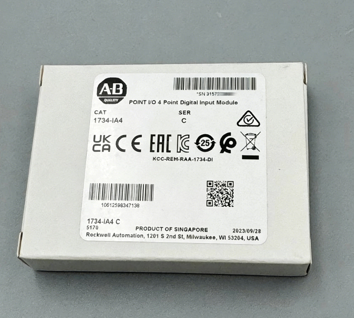New Allen Bradley 1734-IA4 POINT I/O 4 Point Digital Input Module