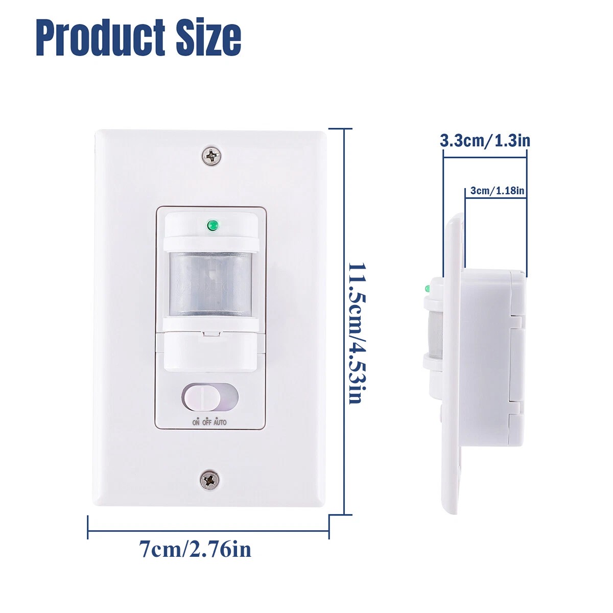 3PCS Automatic PIR Occupancy Motion Sensor Light Switch Auto On/Off Infrared