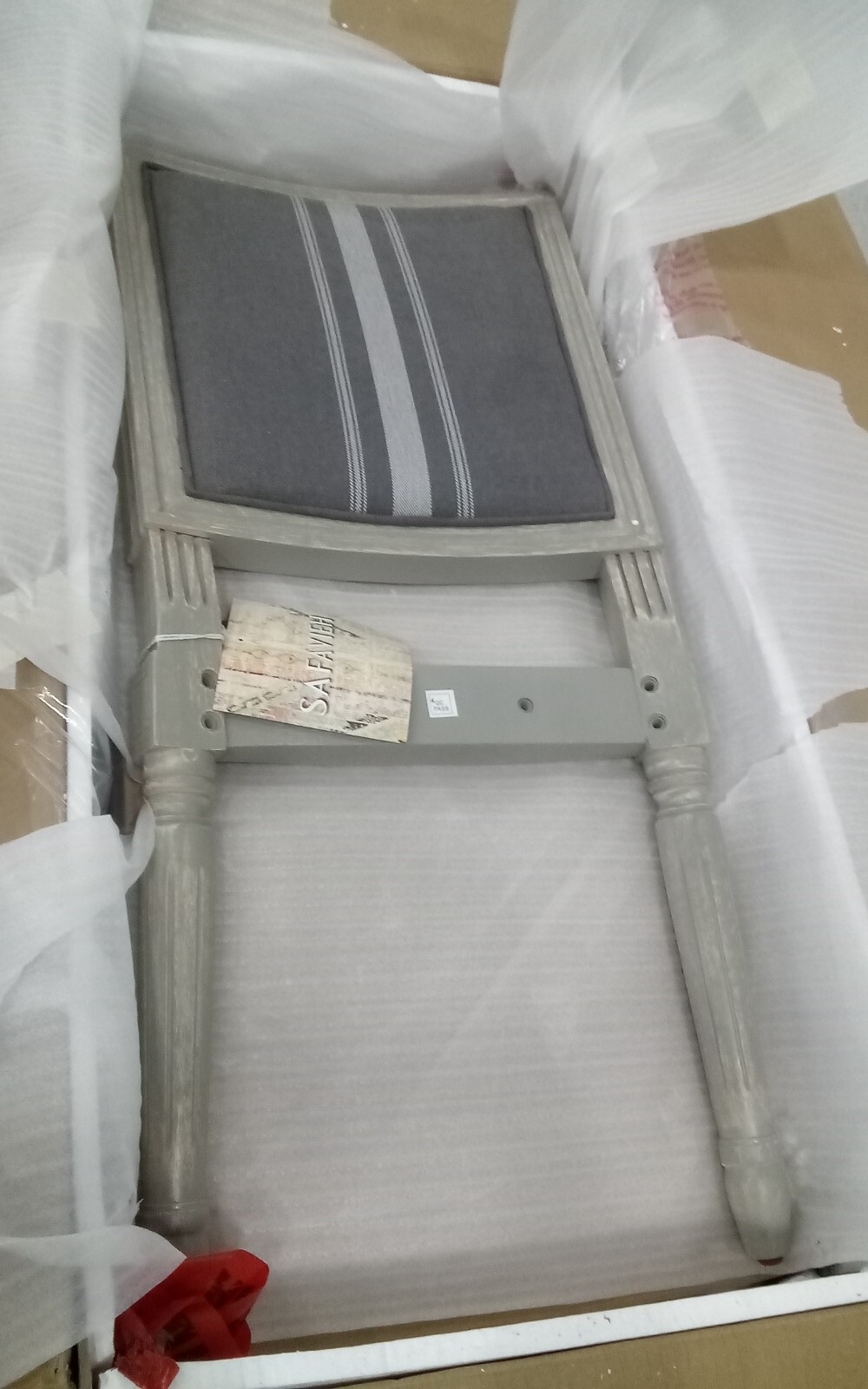 Safavieh Brasserie Linen Rect Side Chair, Reduced Price 2172727337 FOX6229M