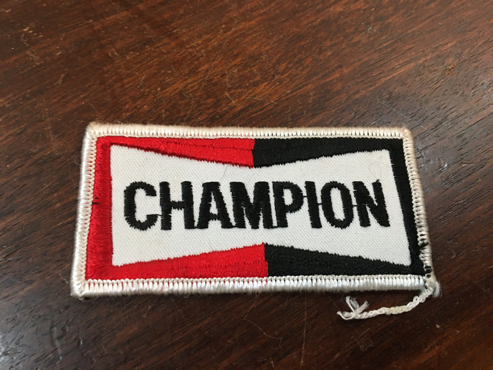 Champion Sew on Patch 4" wide. Unused, Spark Plugs