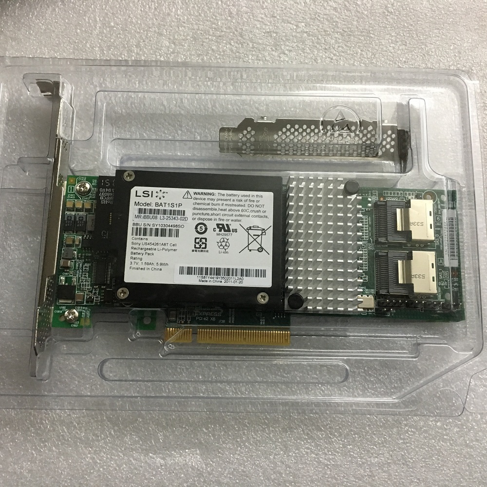 LIS IBBU08 BATTERY + LSI 9261-8i 8-port PCI-E 6Gb/s RAID Controller