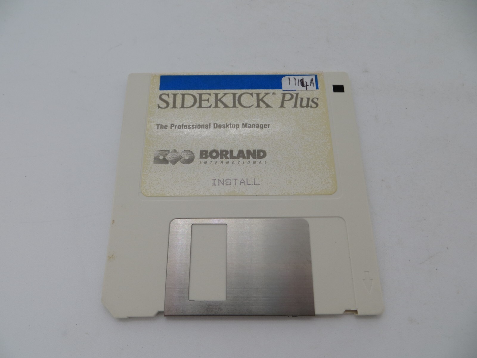 SIDEKICK PLUS 3.5" Floppy Disk The Professional Desktop Manager Borland disc