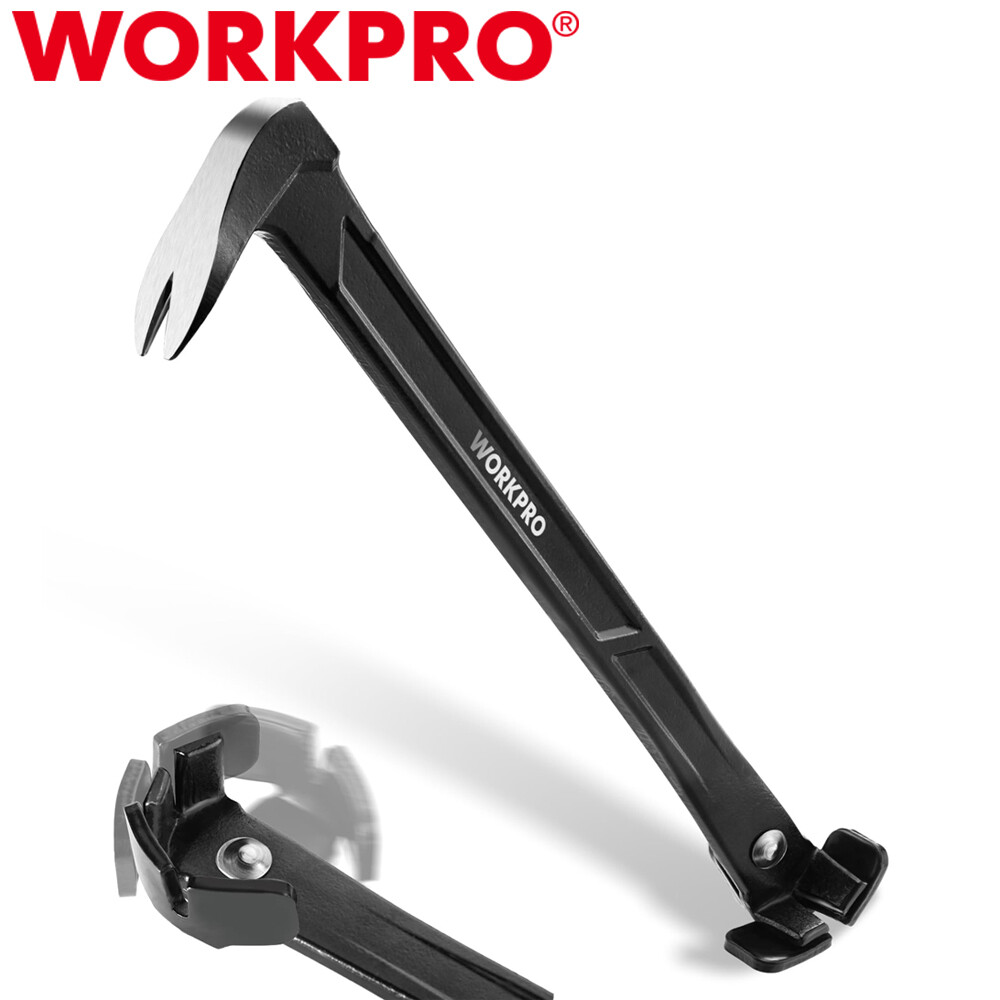 WORKPRO Nail Puller 13" Cat Paw Pry Bar Nail Remover Set Paw Rocking Nail Puller