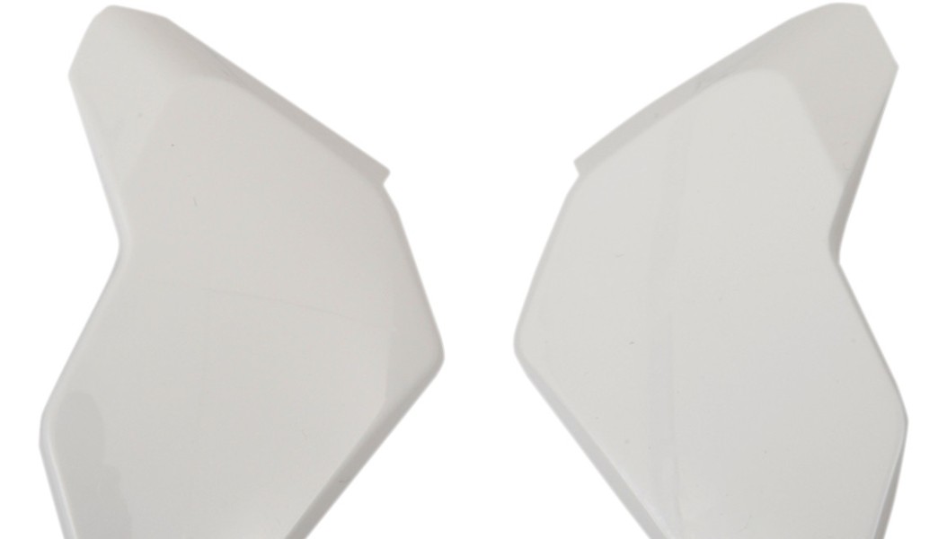 Icon Side Plate for Airflite Helmet - Gloss White Motorcycle ATV/UTV Street Bike
