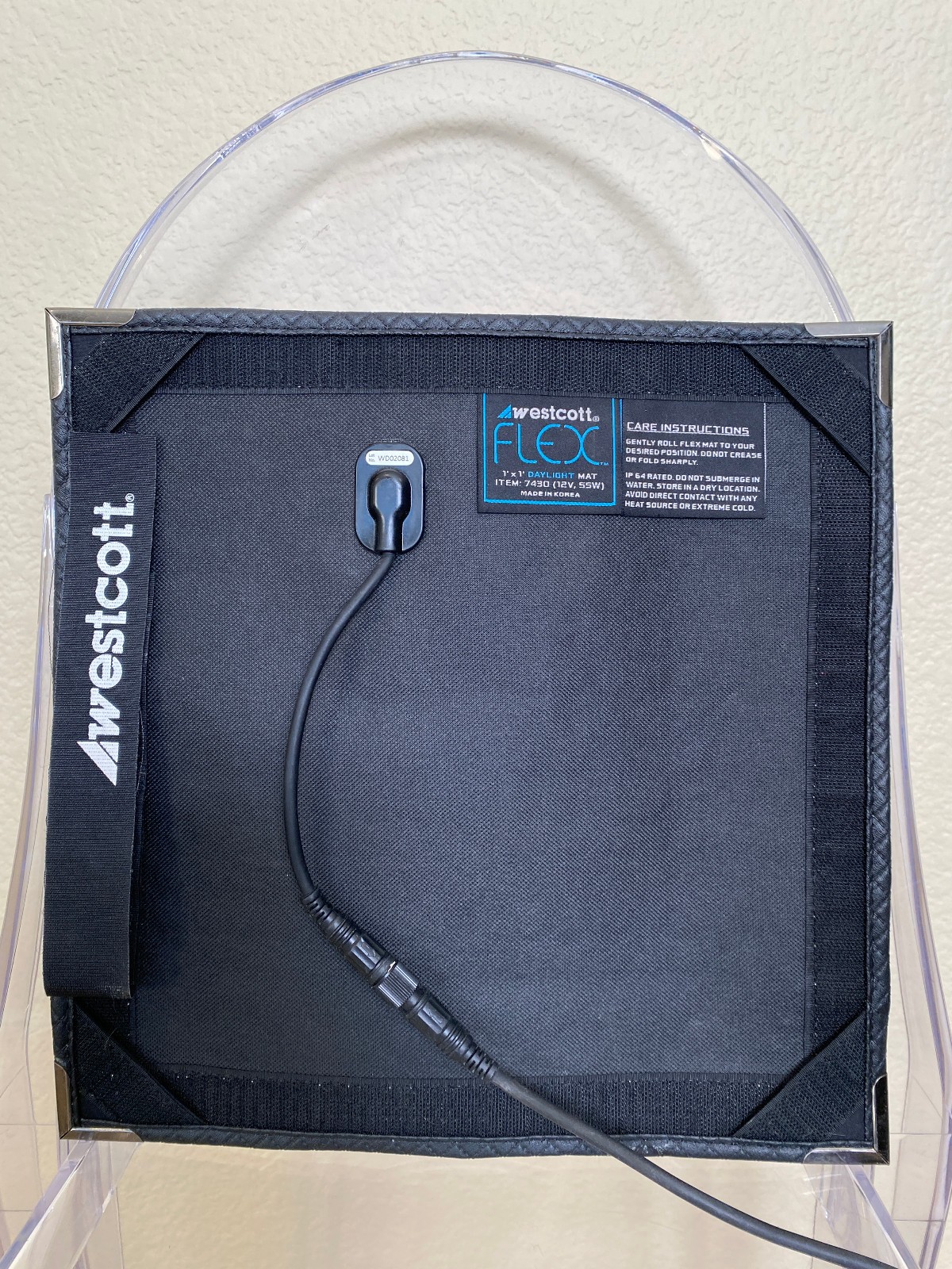 Westcott Flex 1' x 1' Daylight Balanced Flexible LED mat - Pro Fully Dimmable