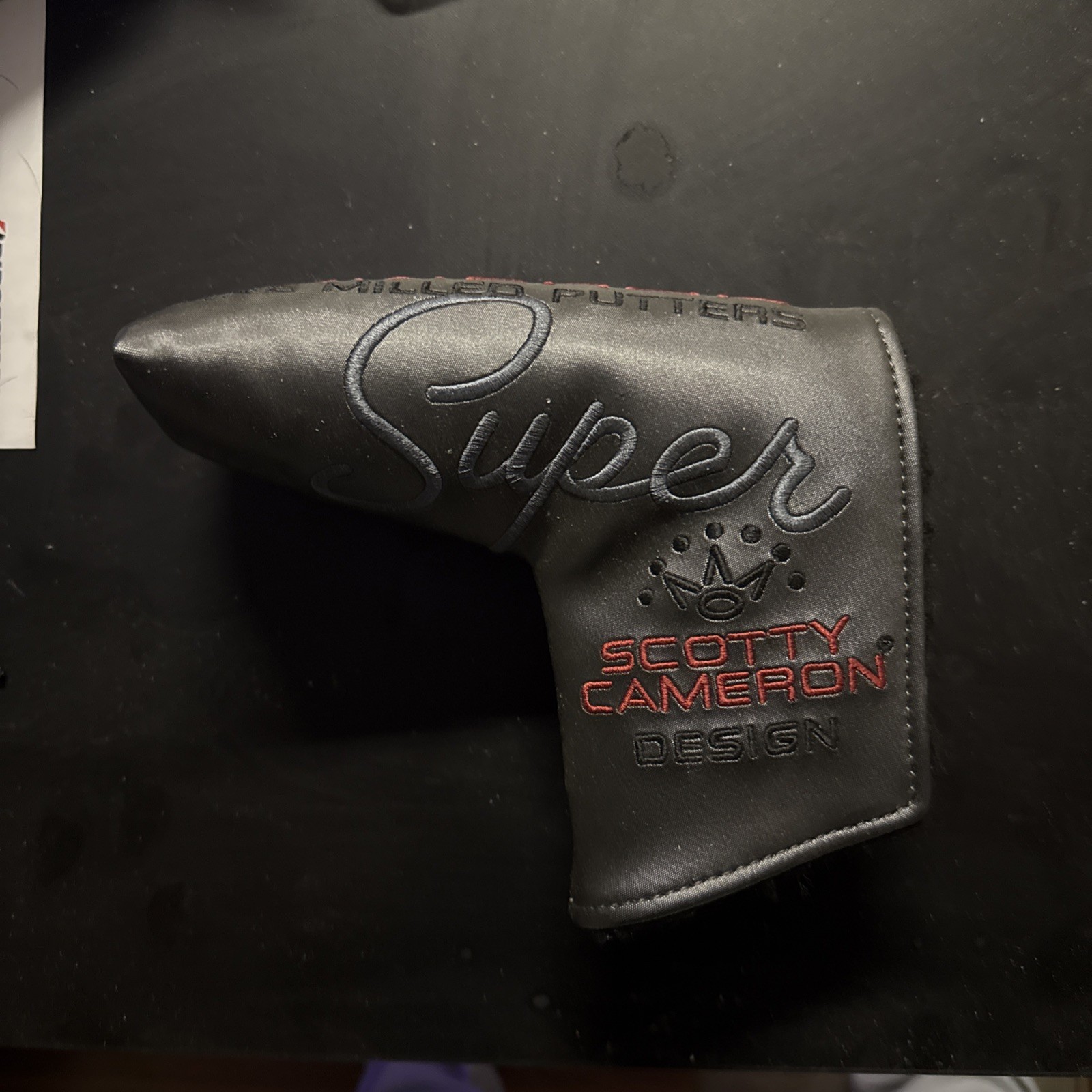 Titleist Golf Scotty Cameron Super Select Grey/Black/Red Headcover