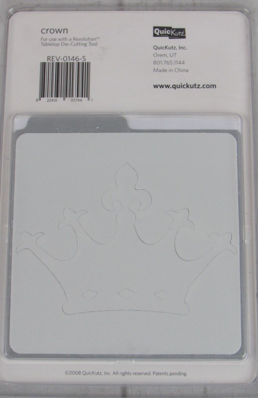QuicKutz Crown 4x4, 1 Cutting Die Set REV-0146-S