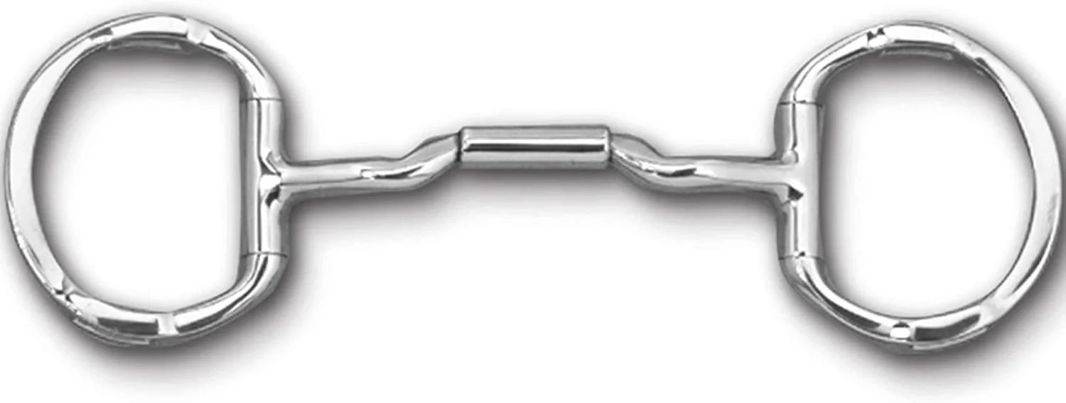Myler Eggbutt with Hooks MB 06 Mullen Barrel Low Port Bit - 5 1/2” Stainless