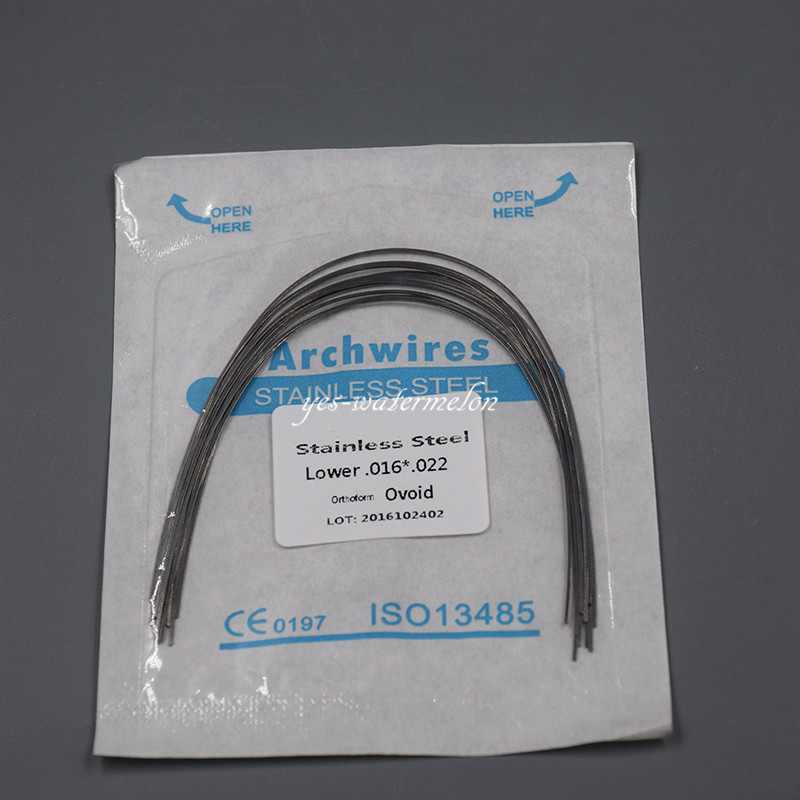 1 Pack Dental Stainless Steel Rectangular Arch Wire Natural/Square/Ovoid Form
