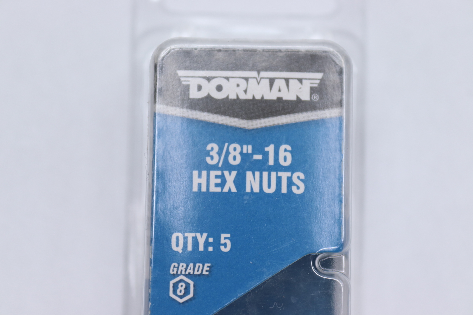 (5-Pk) Dorman Hex Nut Yellow Zinc Grade 8 3/8-16" 962-512D