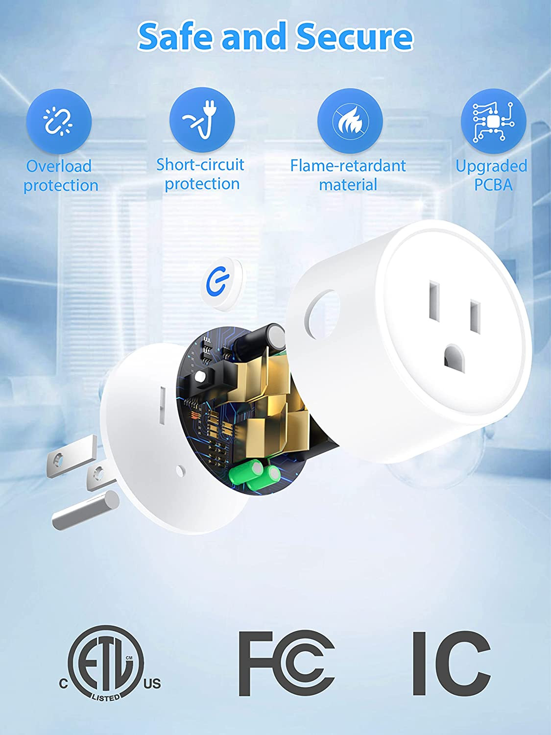 Enchufes Inteligentes Wi-fi Outlet 4 Pack - Enchufes Inteligentes Que Funcio...