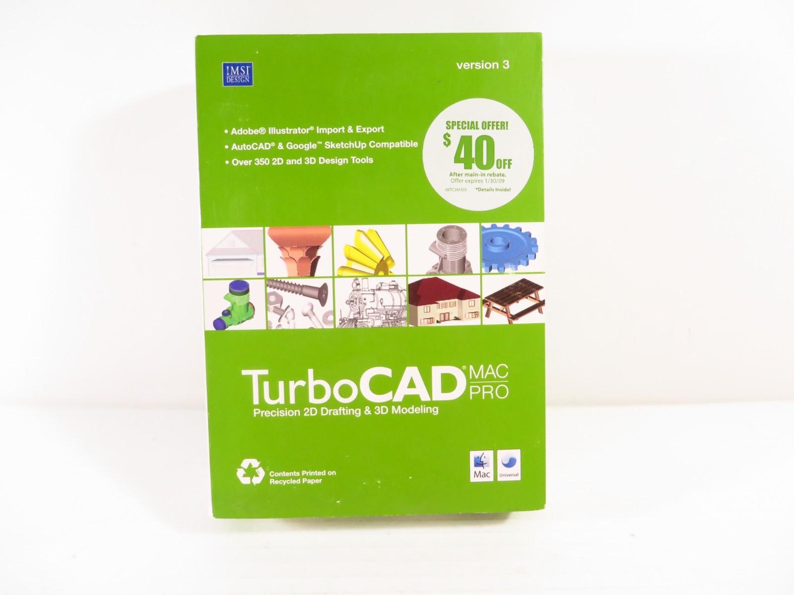 IMSI Design TurboCAD Mac Pro Version 3, Complete Set