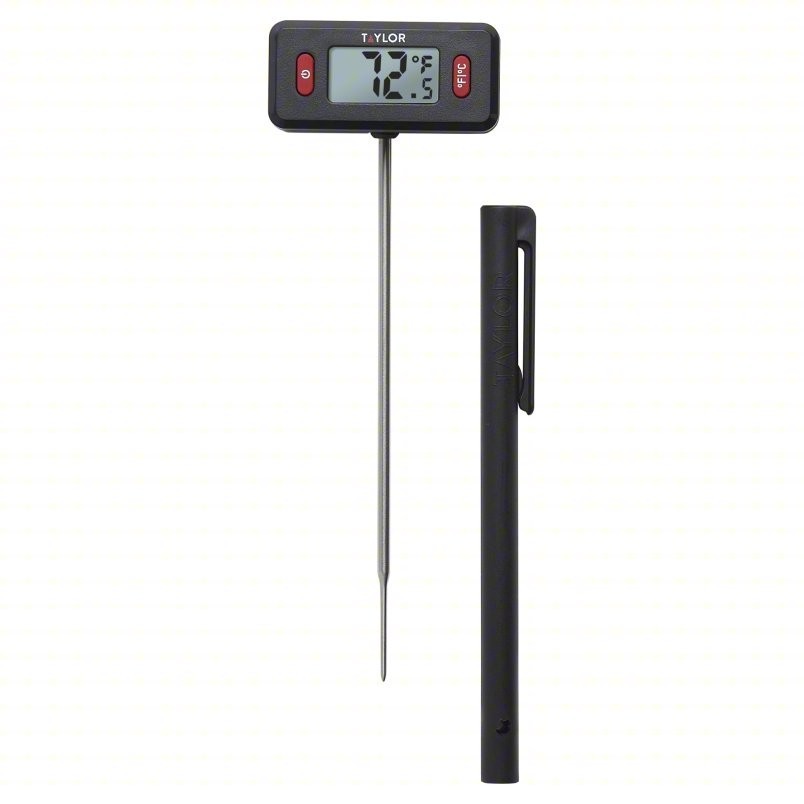 TAYLOR Digital Thermometer: -40°F to 392°F /-40°C to 200°C#62K