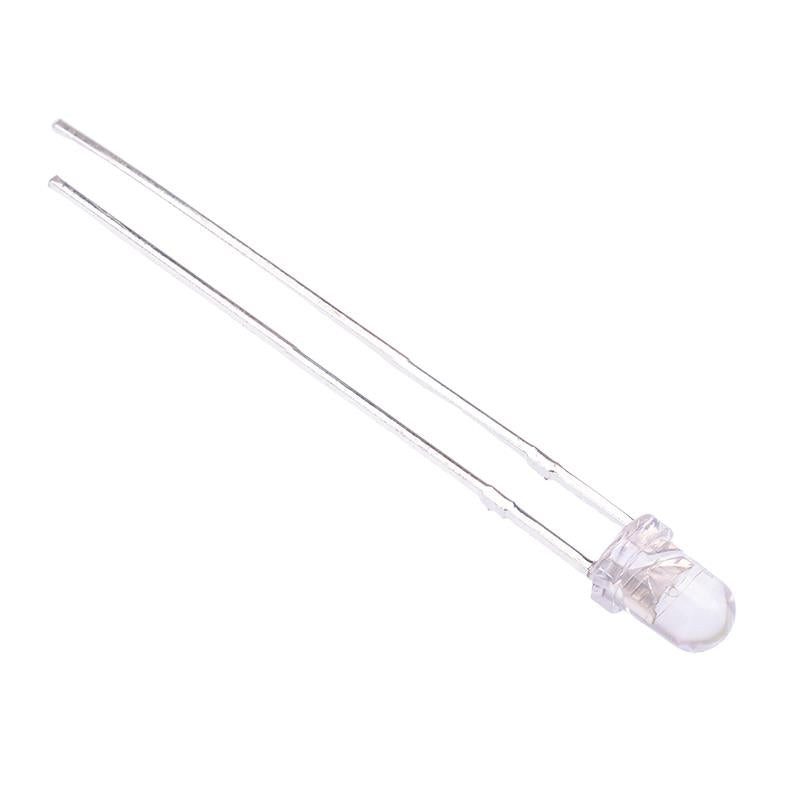 50 x Flickering White 3mm Candle Effect LED Light Bulb