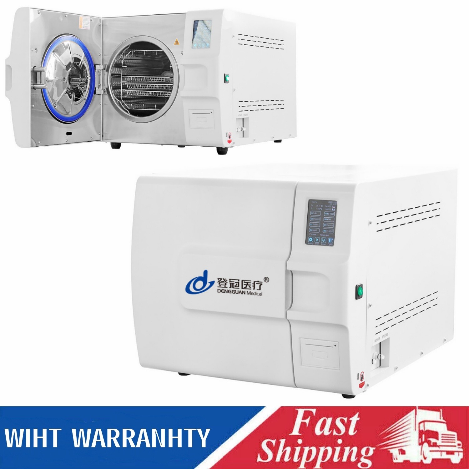18L Steam Autoclave Sterilizer Dental Lab Pulsating Vacuum Automatic Door 220V