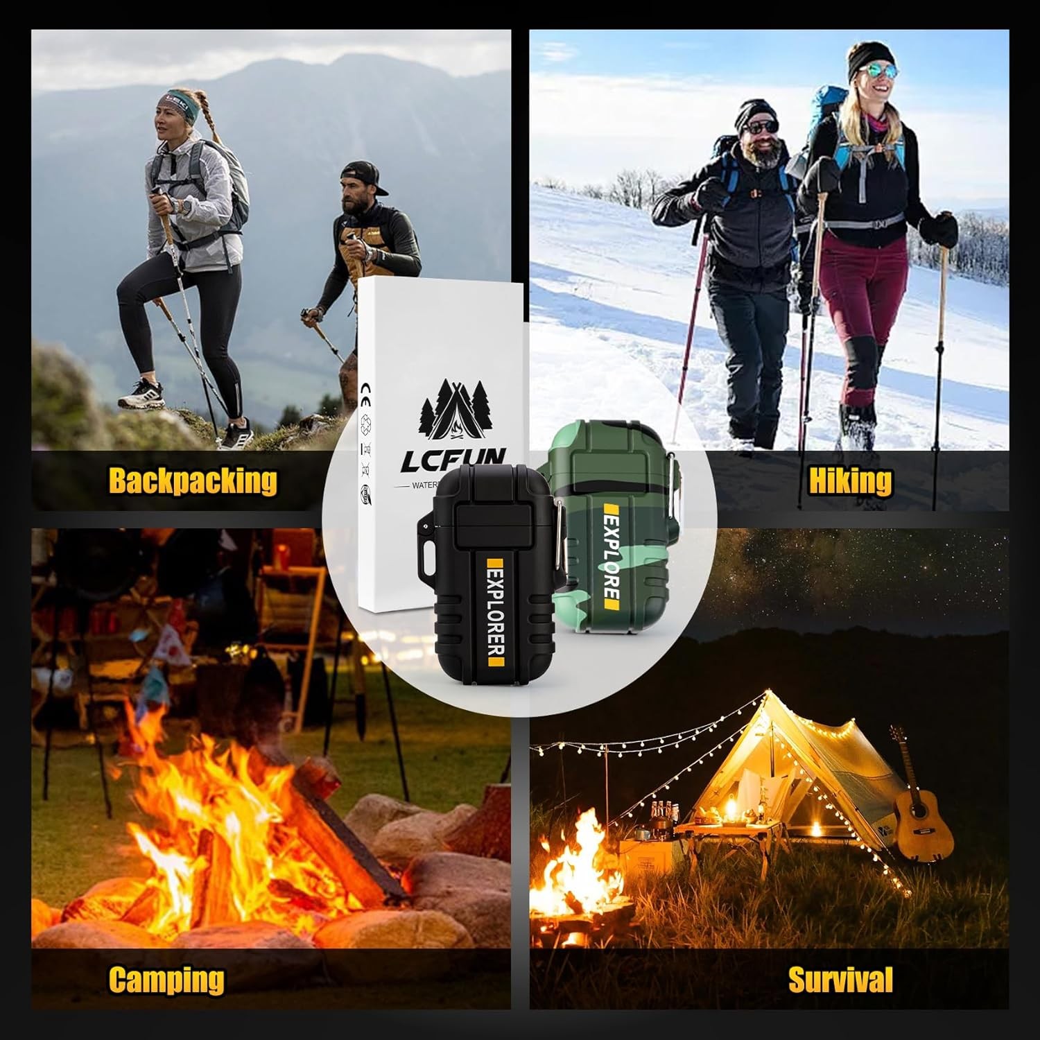 Electric Lighter USB Rechargeable Birthday Gift for Husband