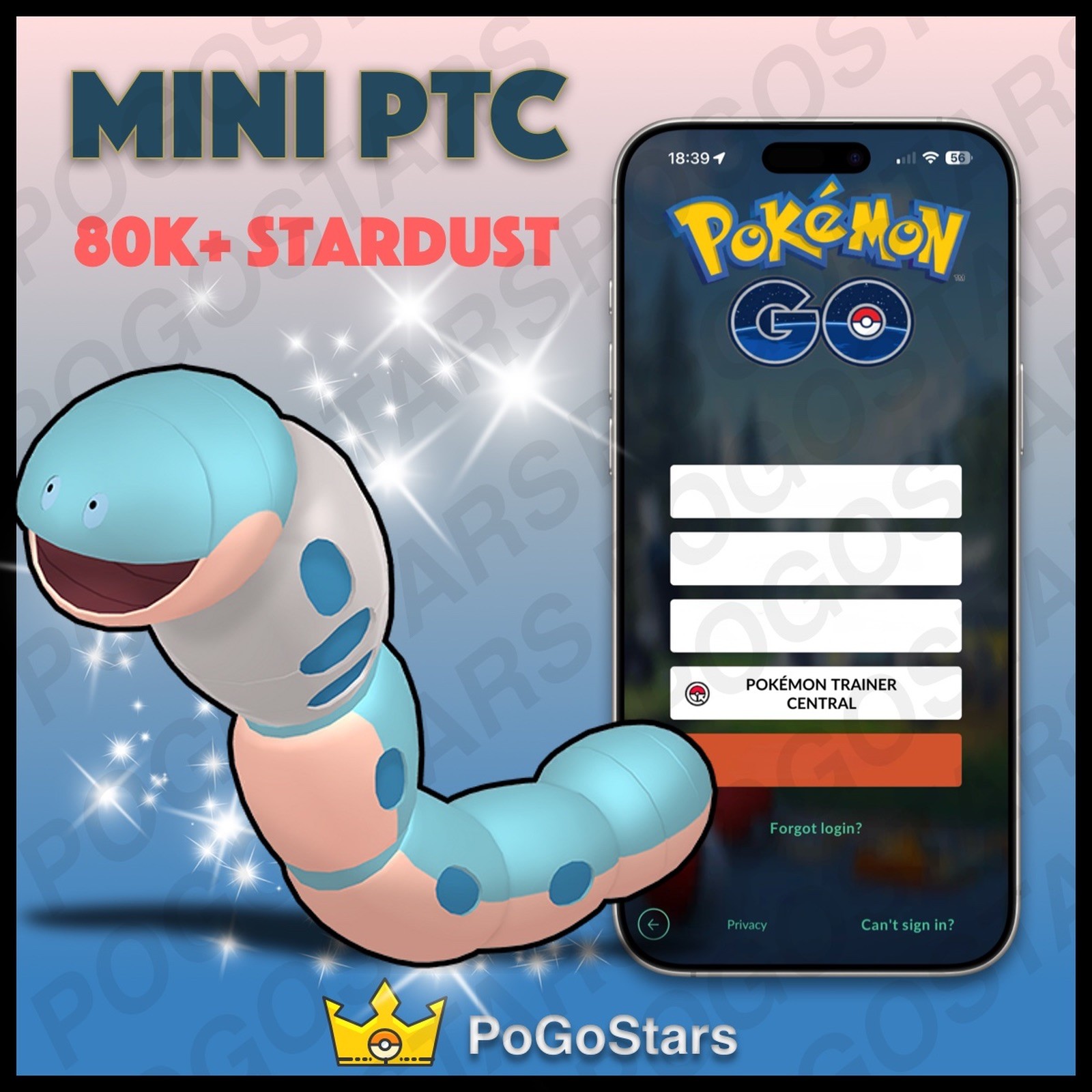 Pokémon PTC Go - Shiny Orthworm - 80K Stardust✨Read Description✨