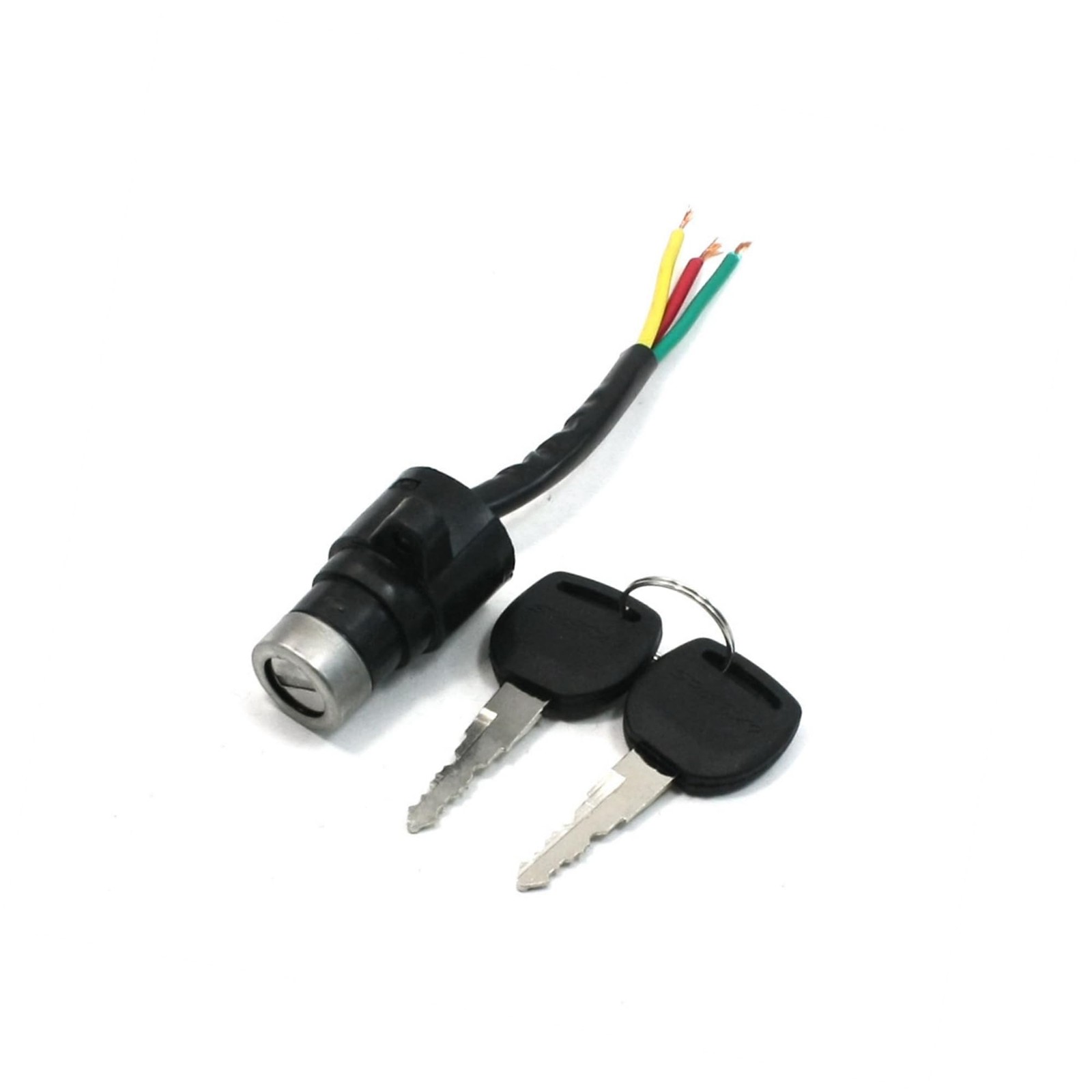 TUCKBOLD Ignition Switch Electric Bike Security Lock Two Black Spare Keys