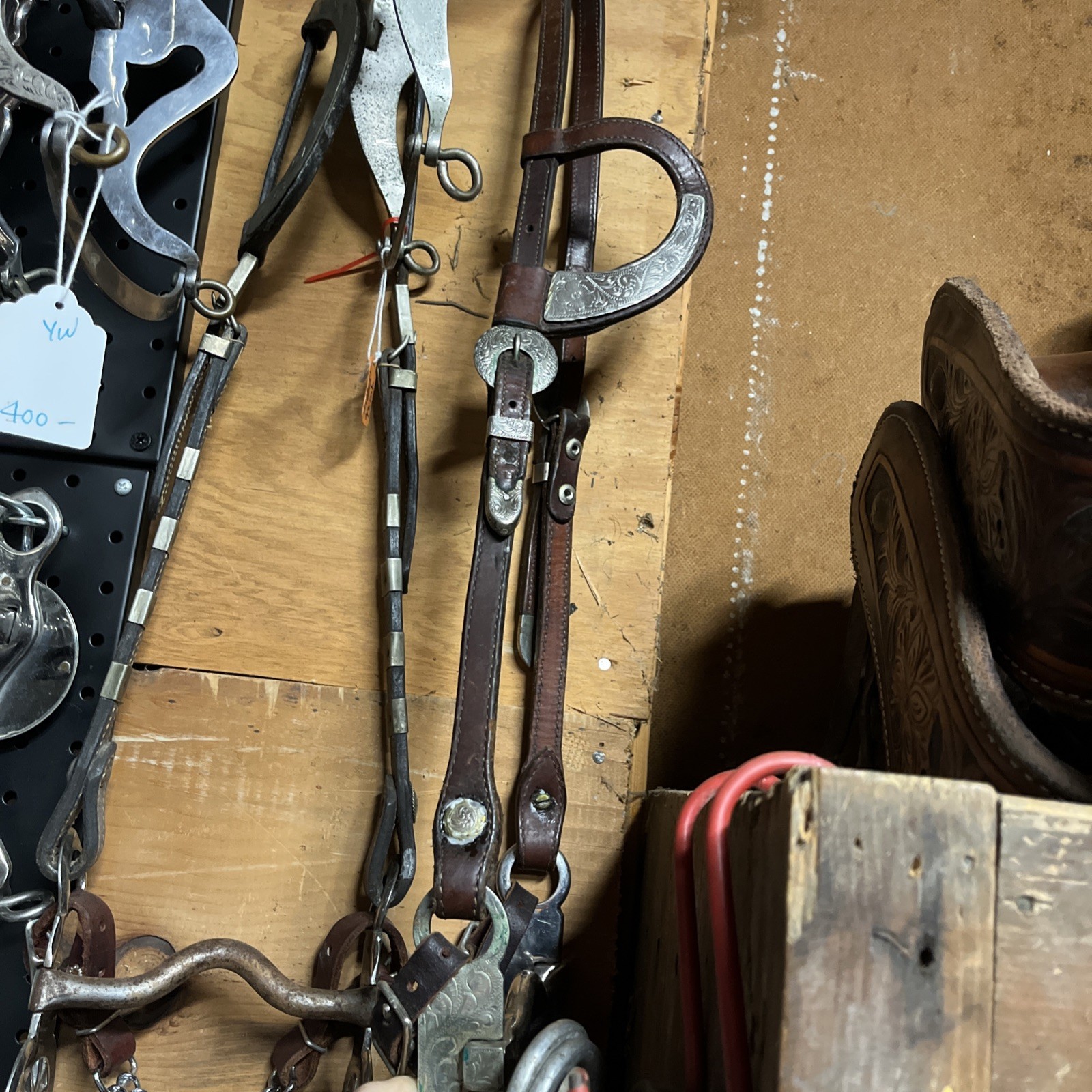Silver Heart Show Curb Bit On Nice Headstall