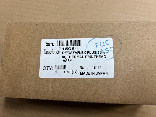 Videojet 215984 DATAFLEX PLUS 53mm Thermal Printhead in Sealed Box