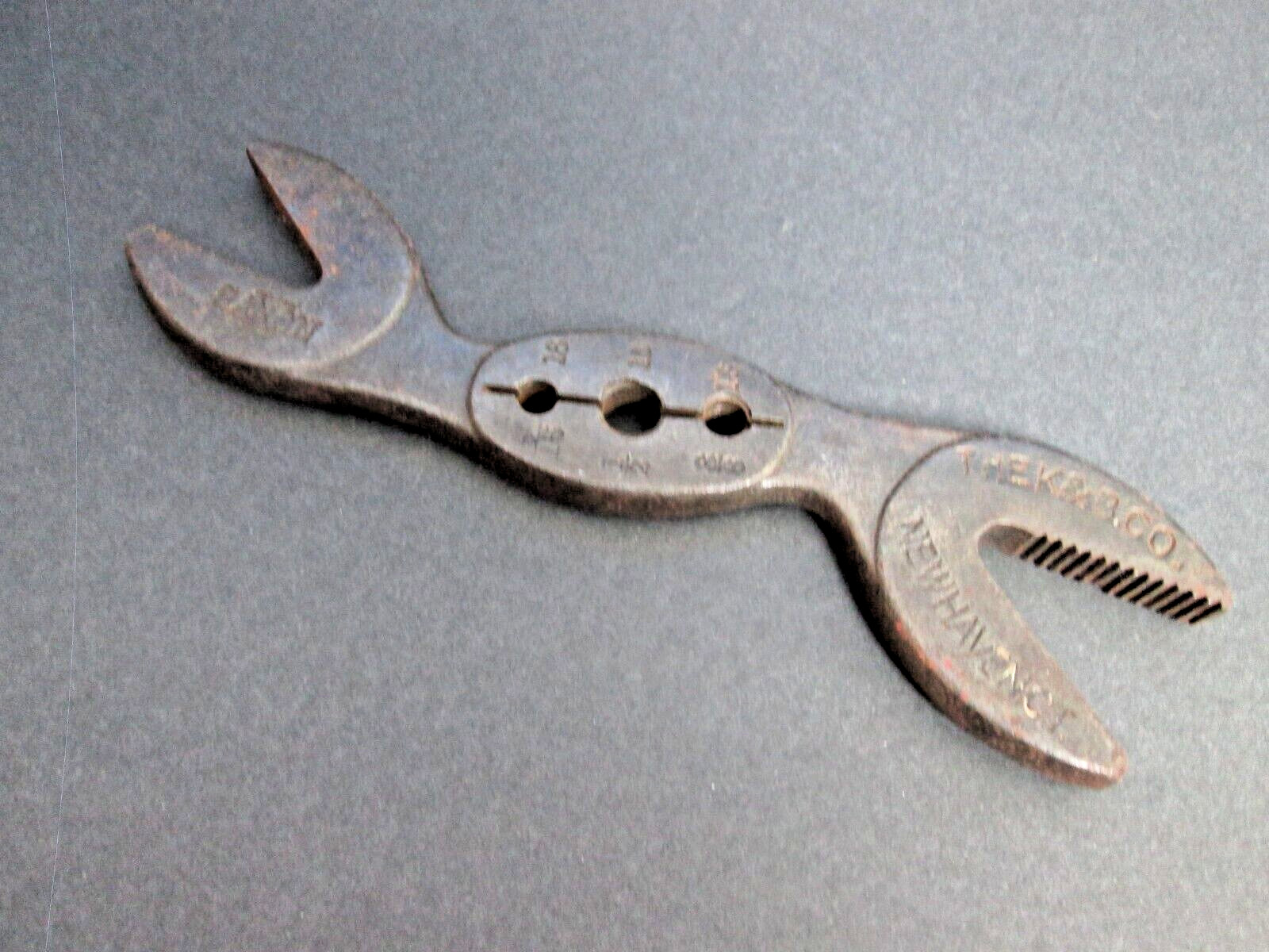 The K&B Co Kilborn & Bishop Saxon Vintage Double Ended Alligator Wrench