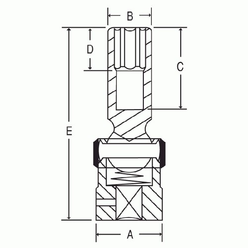 Grey Pneumatic 1013UMD 3/8" Drive 13mm Deep Universal Impact Socket, 6-Point