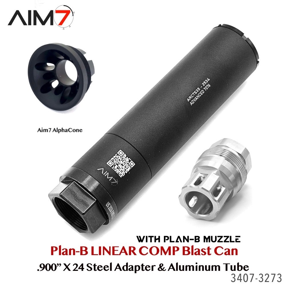 Aim7 A-5 Plan B Muzzle Brake & Linear Comp Kit System 1/2x28,223,22LR, 9mm