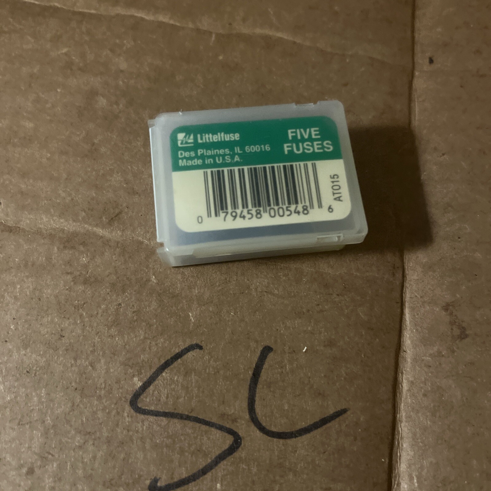 Littlefuse 15AMP ATO Type Fuse ATO15 NOS - 5 Pack