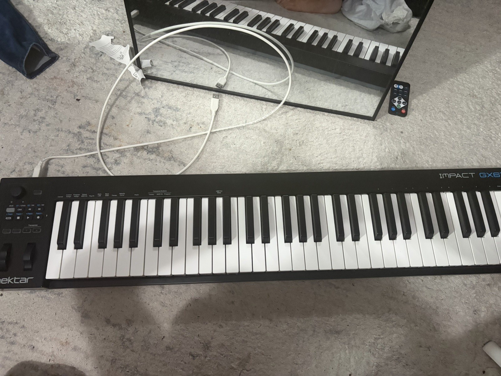 Nektar Impact GX61 61-Key USB MIDI Keyboard Controller Pitch/Mod Wheels, 1 Pedal
