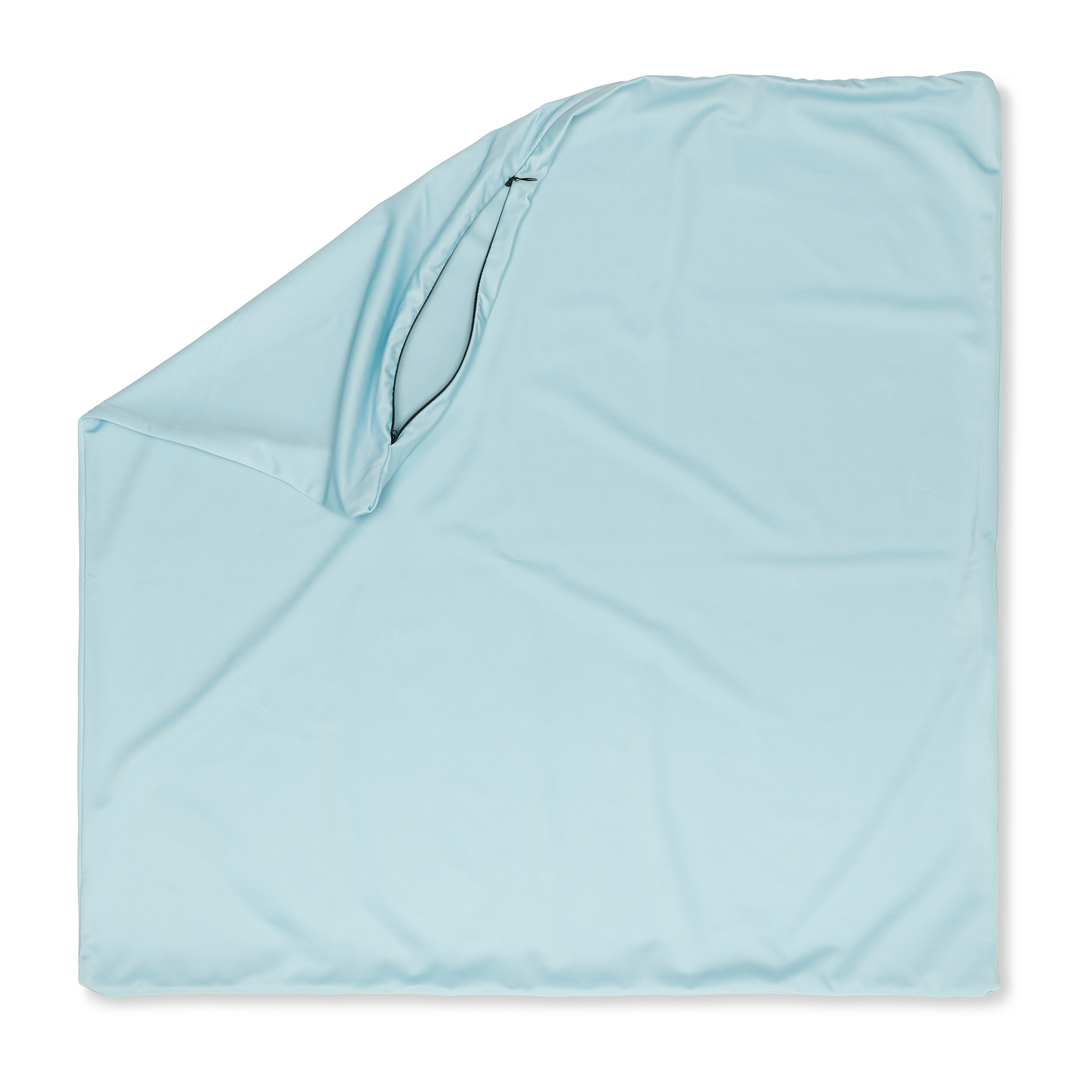 16" x 16" Cover Throw Pillowcases - 85/15 Silky Sweat Baby Blue