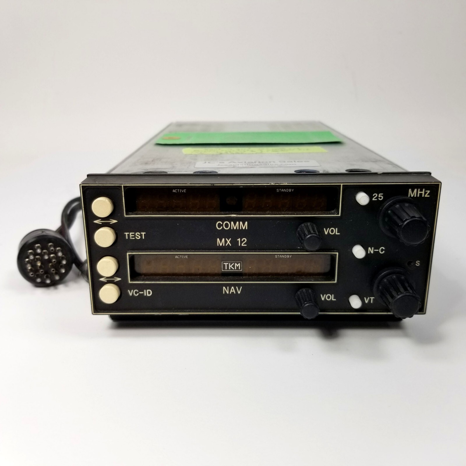 TKM MX12 NAV/COMM 14V/28V - Tested Working - Slide-In for Narco MK-12A/MK-12B