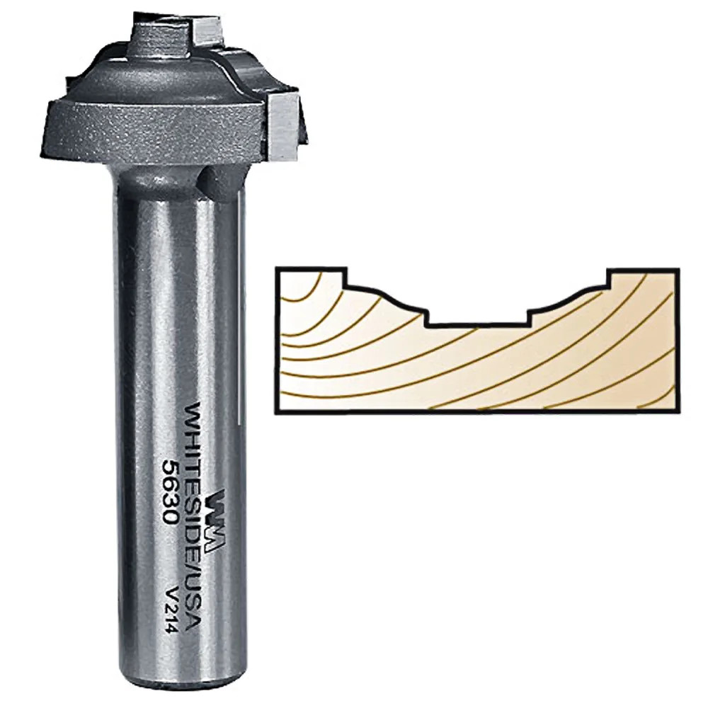 Whiteside Ogee Stile Profile Bit for MDF Doors, 1/2 in. SH x 1-1/4 in. LD