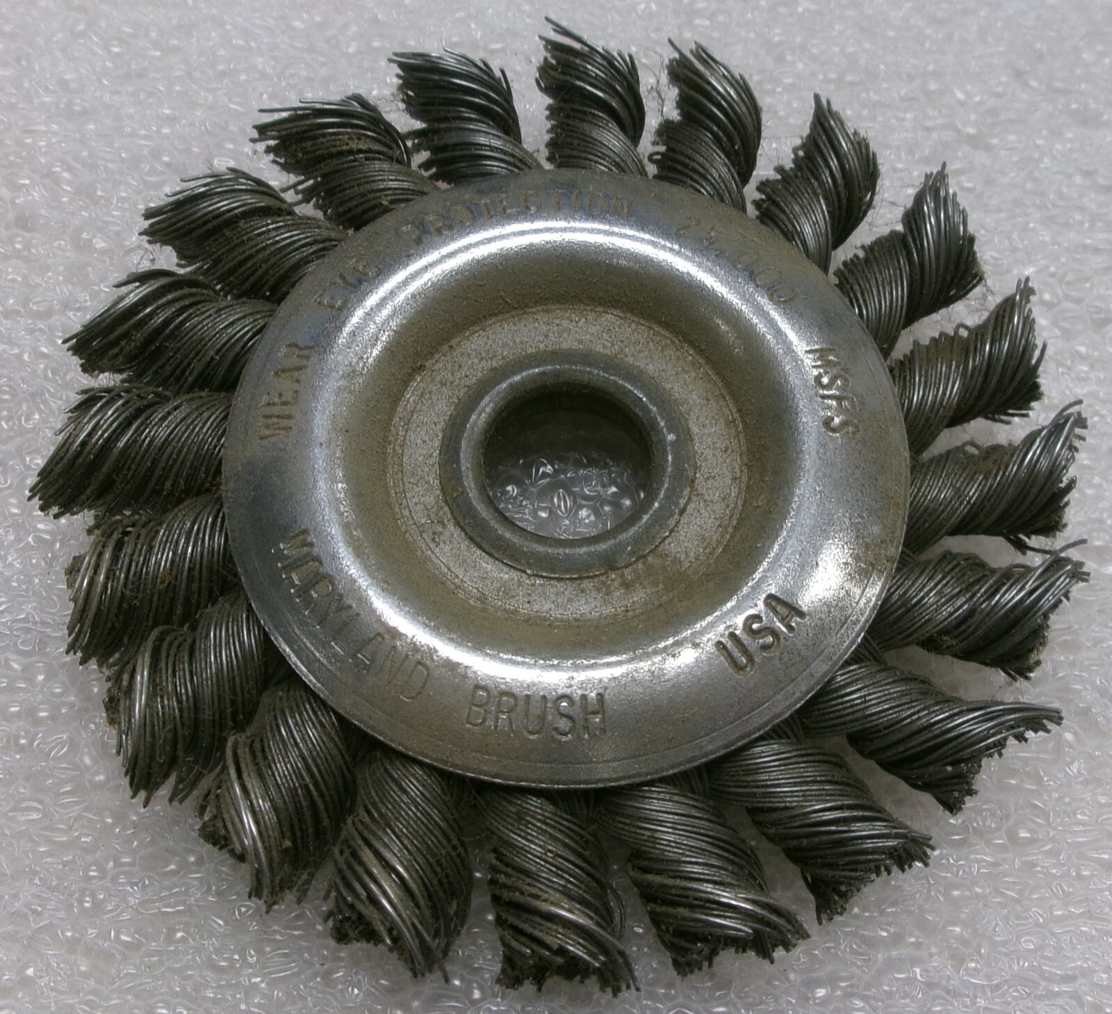 Maryland Brush MSFS 25,000 RPM 3" Wire Wheel 0.012"/ 0.30 mm Dia. #787A