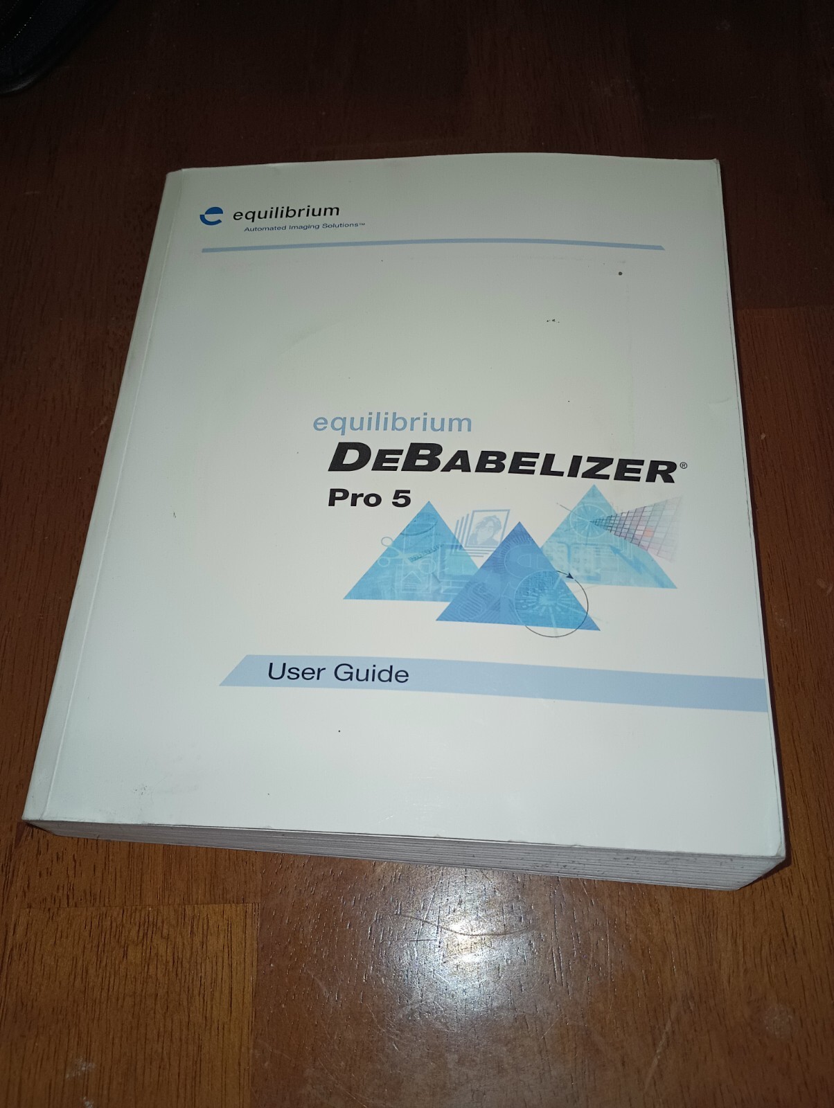 Equilibrium DeBabelizer Pro 5 User Guide Book for Windows PC