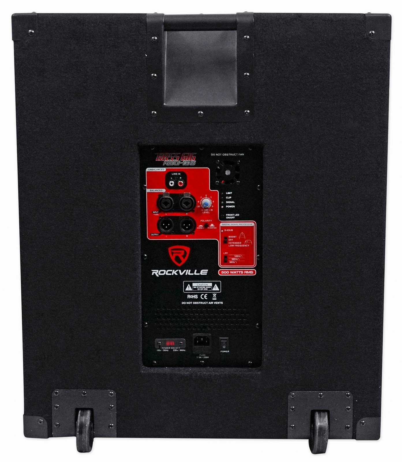 (2) Rockville RPG15 15" Powered 1000 Watt DJ PA Speaker+18" Active Subwoofer