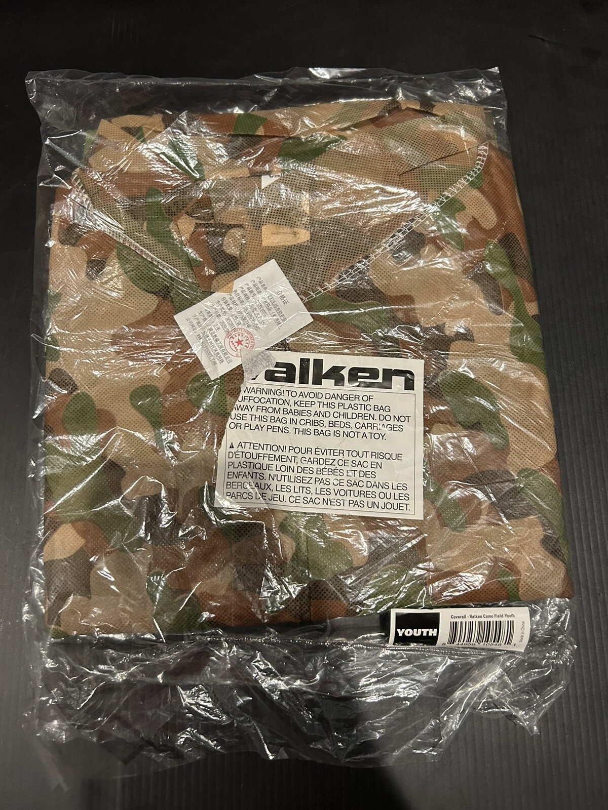 NEW!! Valken Woodland Camo Coverall - Youth