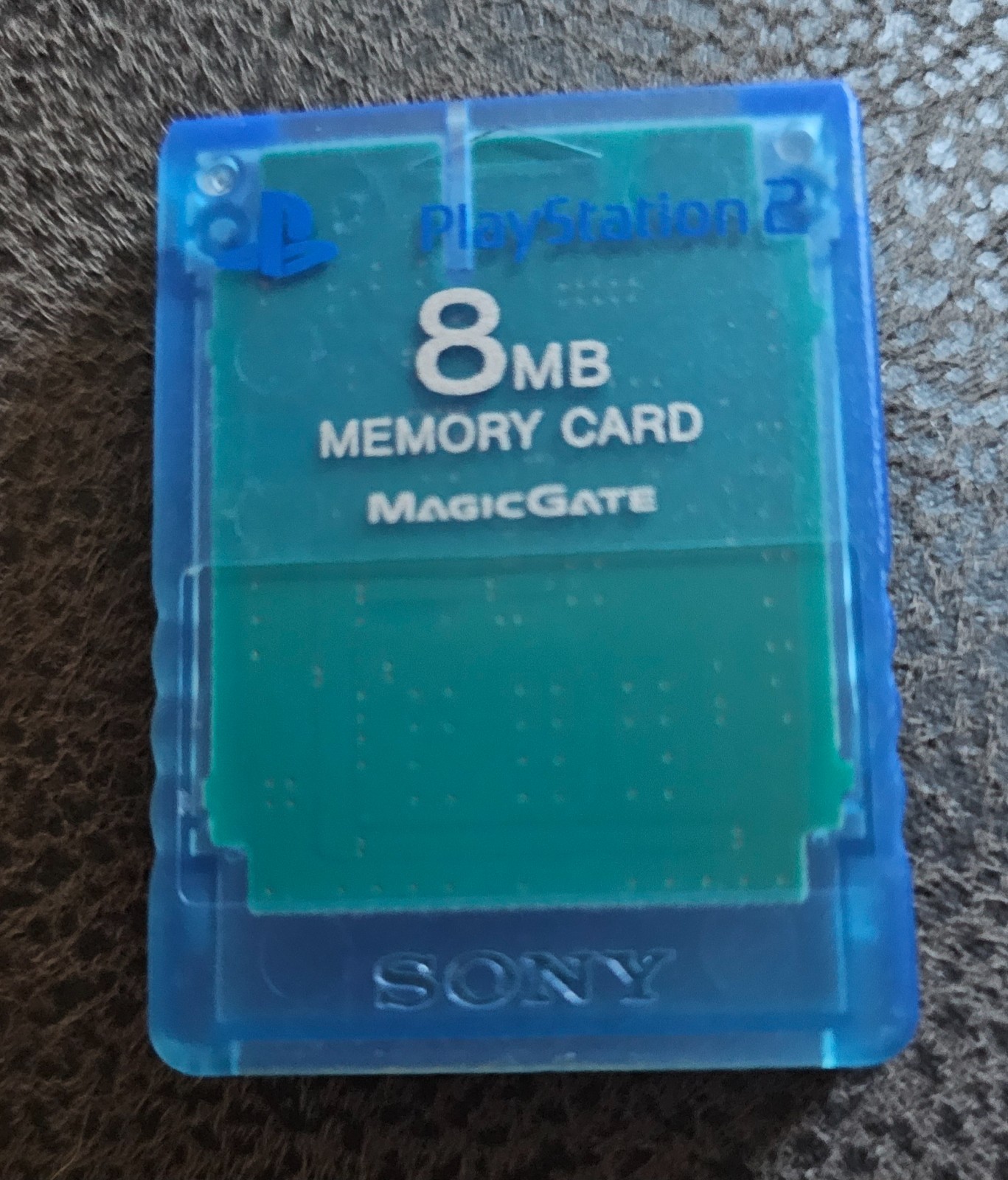 Sony Playstation 2 8MB Memory Card Magic Gate Blue Not Tested