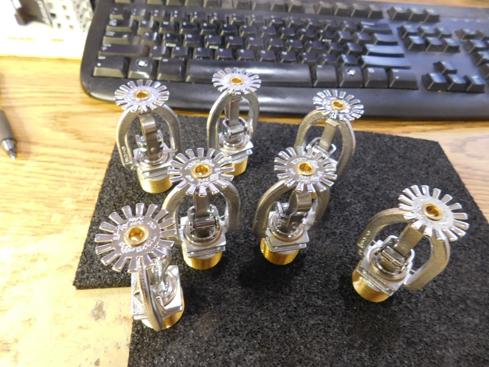 Lot of  Tyco Model: TY3211  Sprinklers.  Qty. 7 Unused Old Spare Inventory.