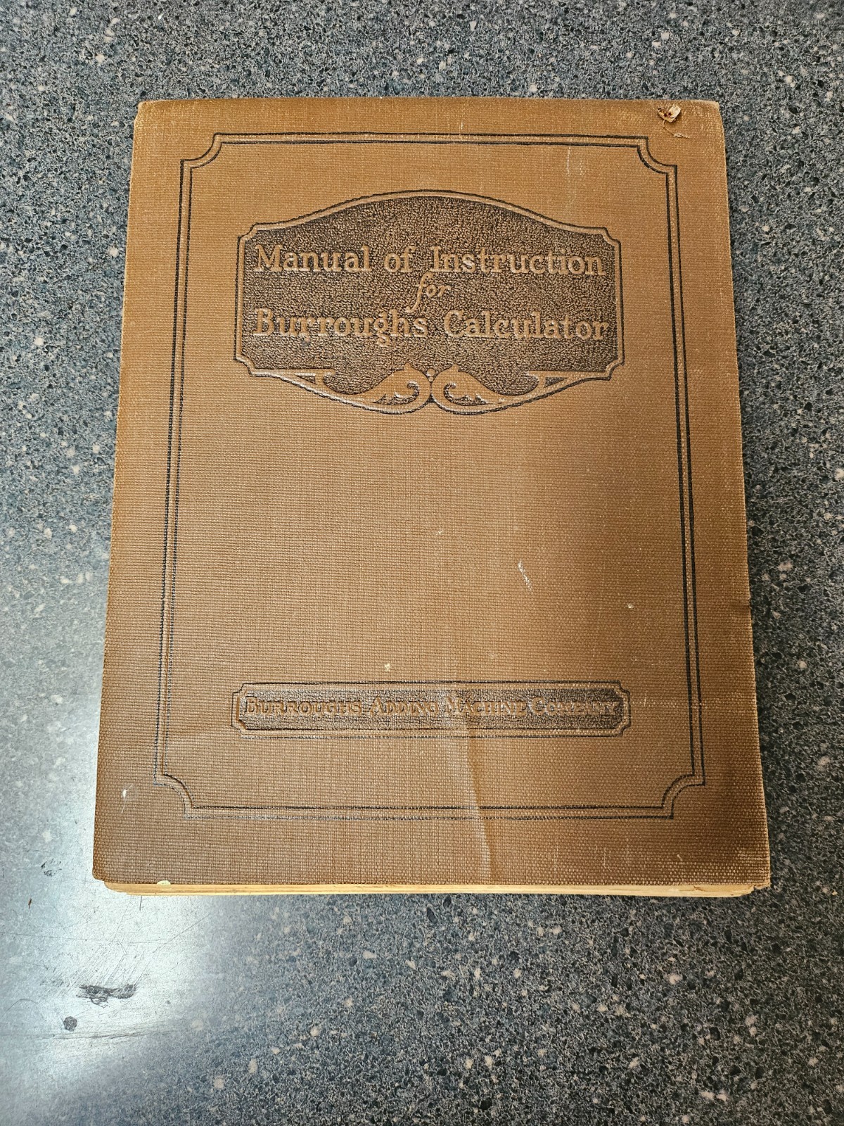Burroughs calculator manual of instruction burroughs adding machine company 1939