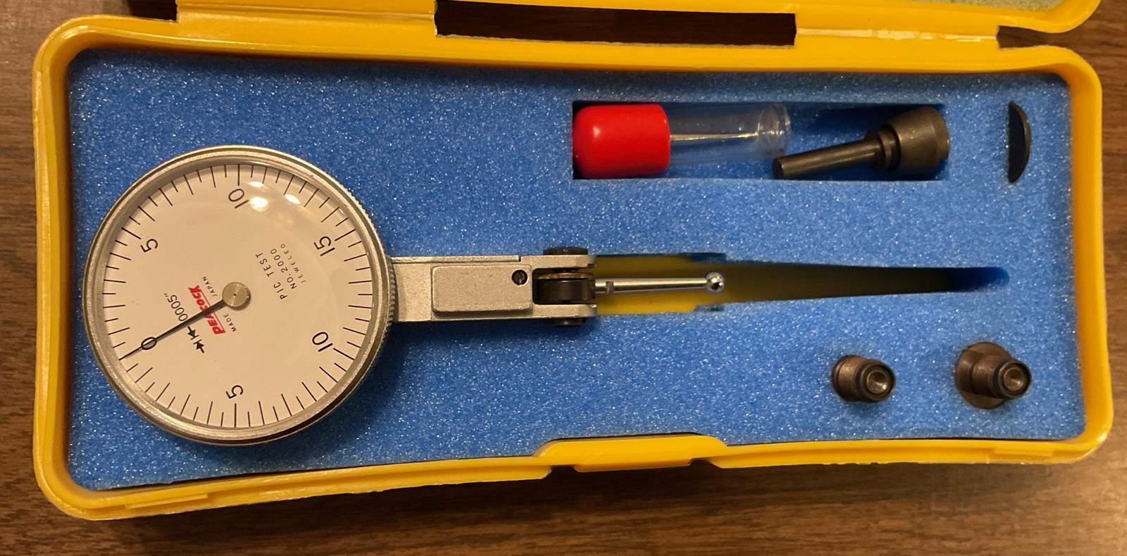 Peacock Dial Test Indicator # 2000 ~ 0-15-0 ~ 0005"-030" Excellent