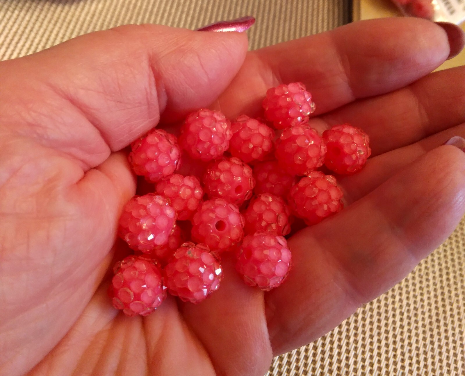 Fly Fishing Premium Trout/Salmon/Steelhead Pink cluster beads 12mm 8ct egg