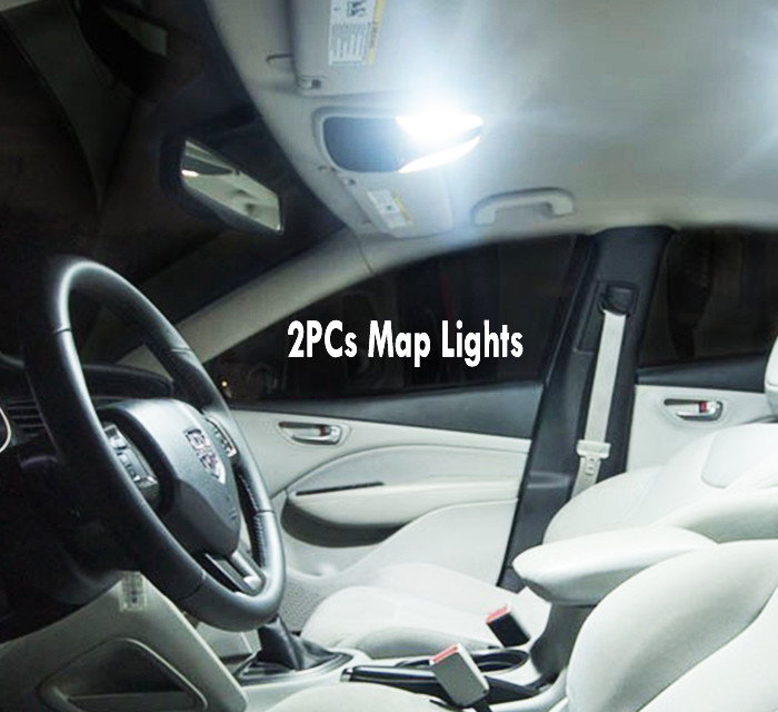 18Pc Super White Car Interior LED Light Bulb Kit for 2001-2004 Toyota Sequoia