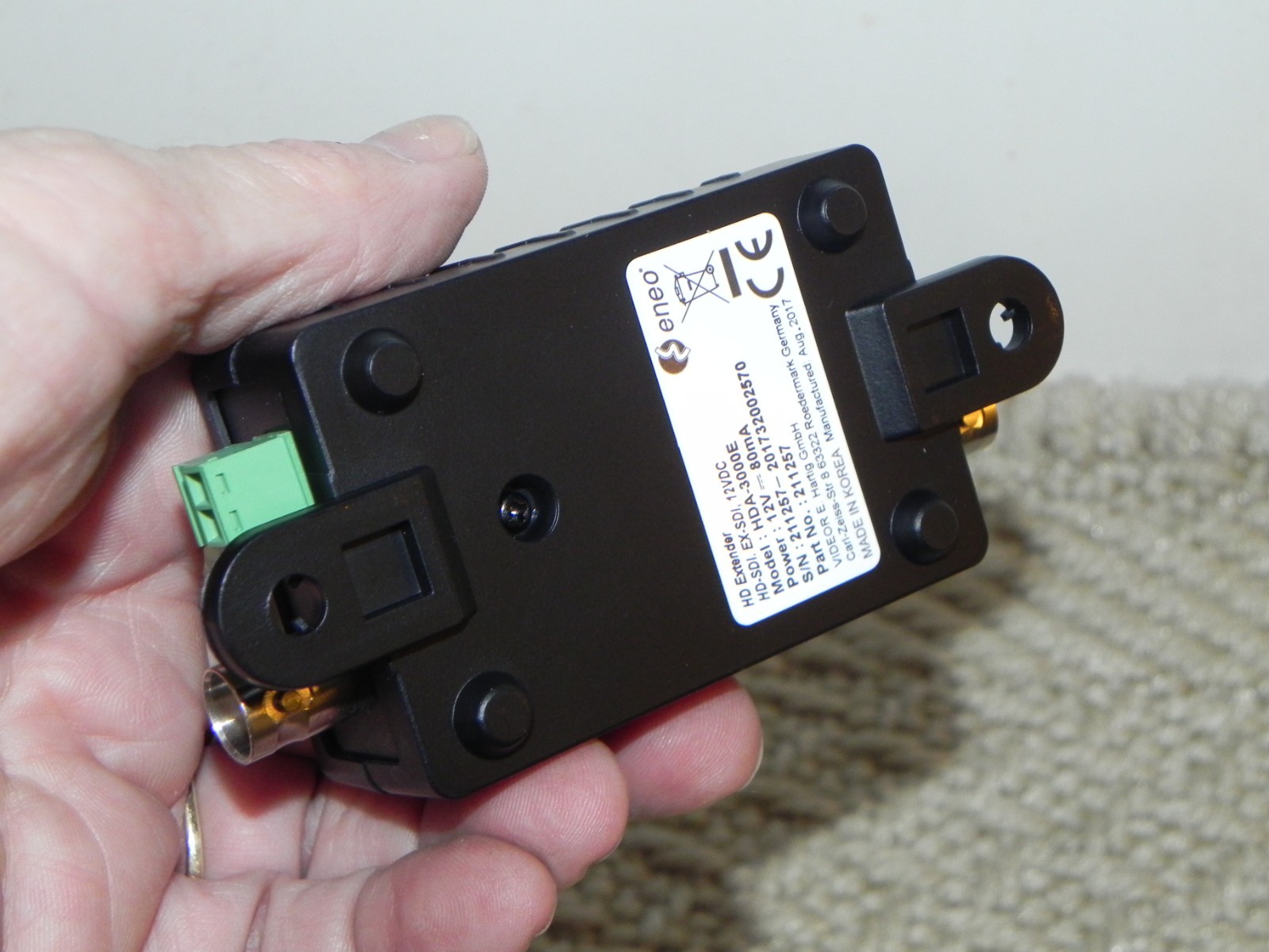 ENEO Security Extender 211257 HDA-3000E, Test pattern generator for HD-SDI