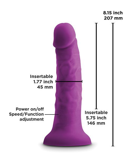 Colours Pleasures 7" Vibrating Rechargeable Dong