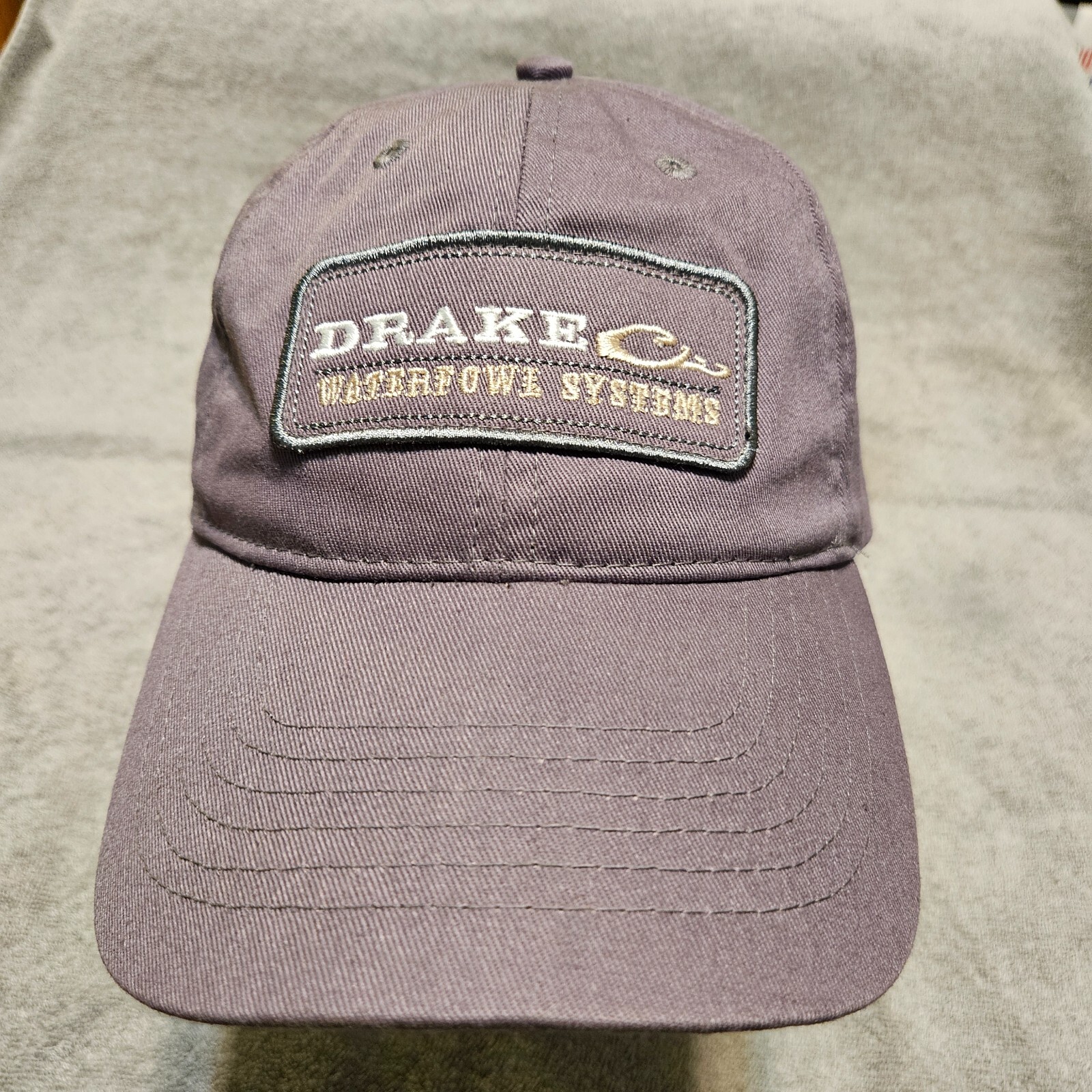 Drake Waterfowl Systems One-Size Hat Cap Gray Patch Front Hat Cap