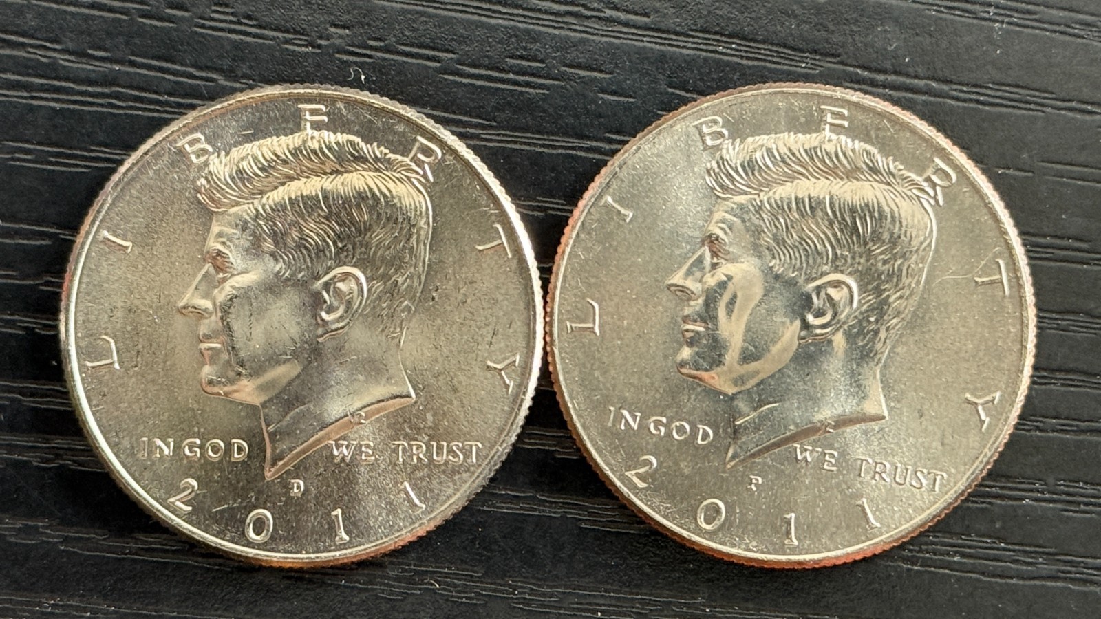 2011 P-D Kennedy Half Dollar 50c CLAD AU Coins (2) - ME5255