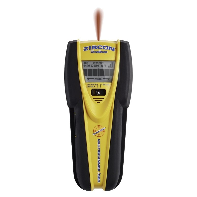 Zircon 63415 Multi-Scanner OneStep i320, 9 V Battery, 3/4 to 3 in Detection, Det